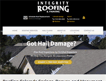 Tablet Screenshot of integrityroofingandpainting.com